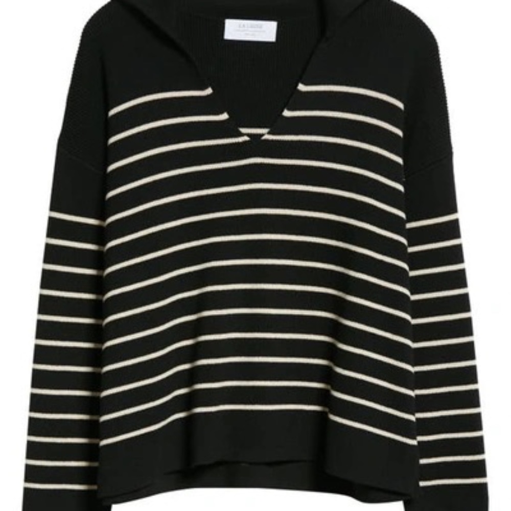 LA LIGNE SAILOR STRIPE COTTON SWEATER
